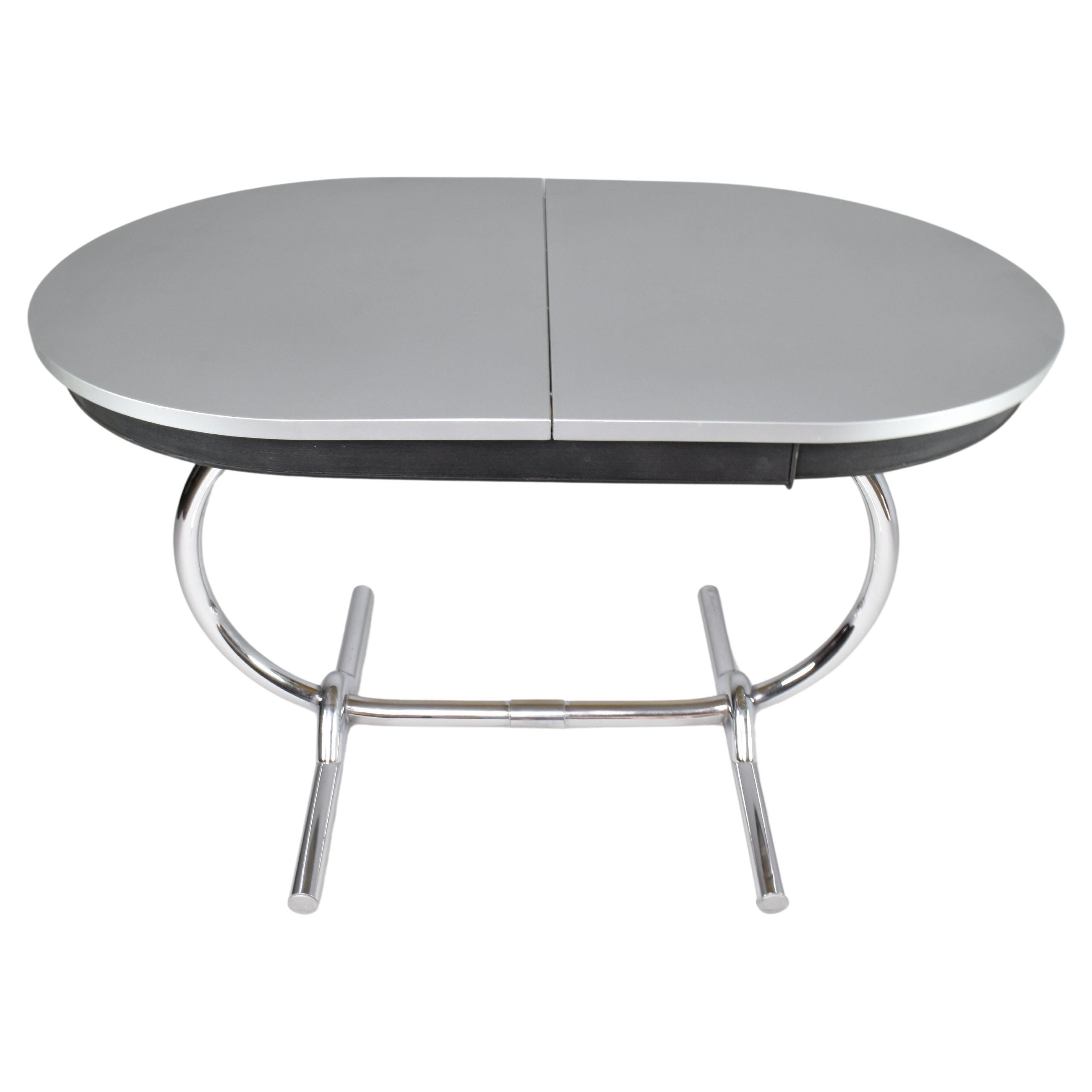 1960's Rare French Metal Table For Sale