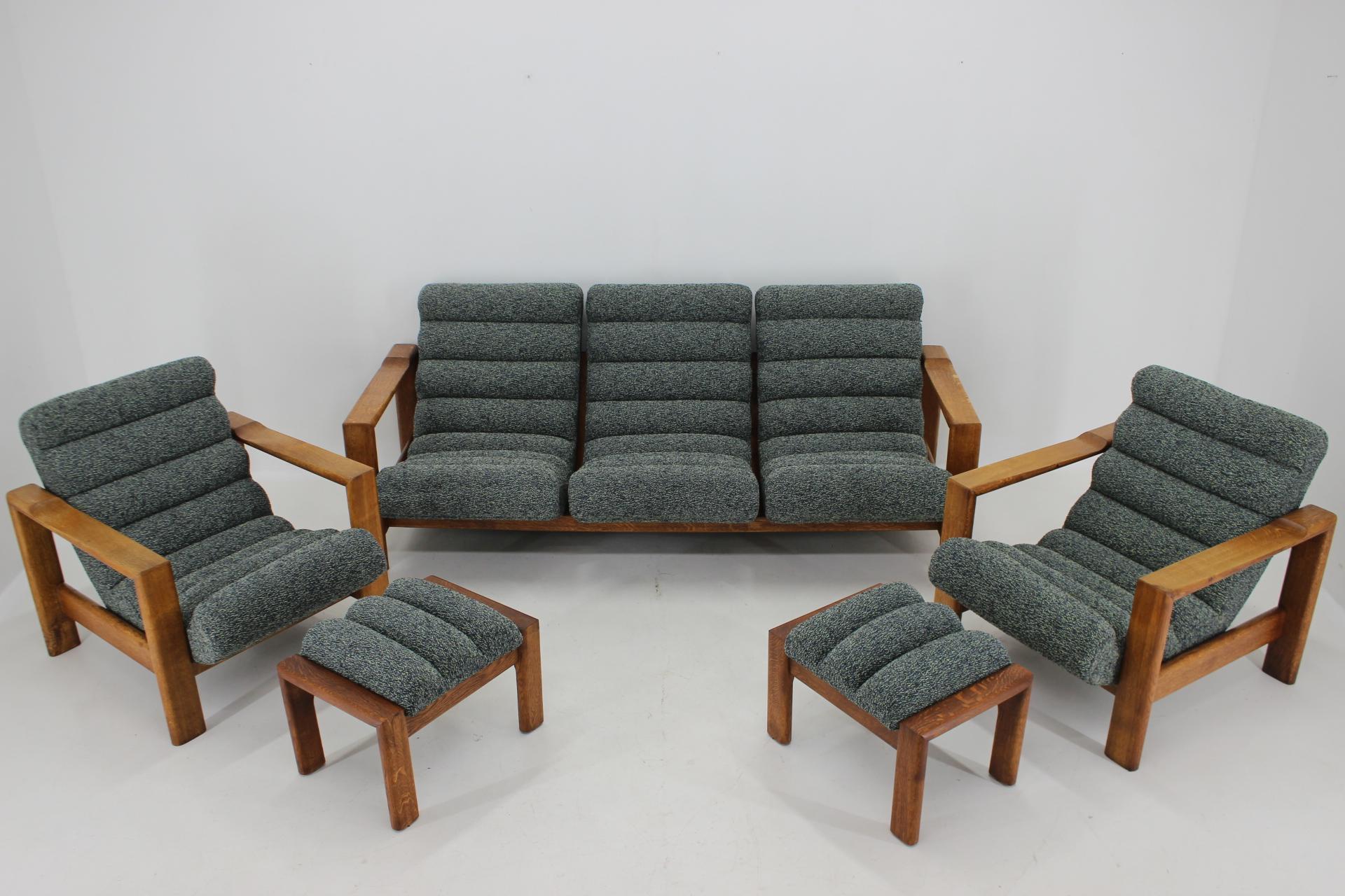 1960s Rare Living Room Oak Set, Finland For Sale 1