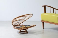 1960's Rare shell-shaped magazine rack