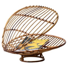 1960's Rare shell-shaped magazine rack