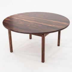 1960s Rasmus Solberg for S Mobler of Norway Rosewood Coffee Table 42"