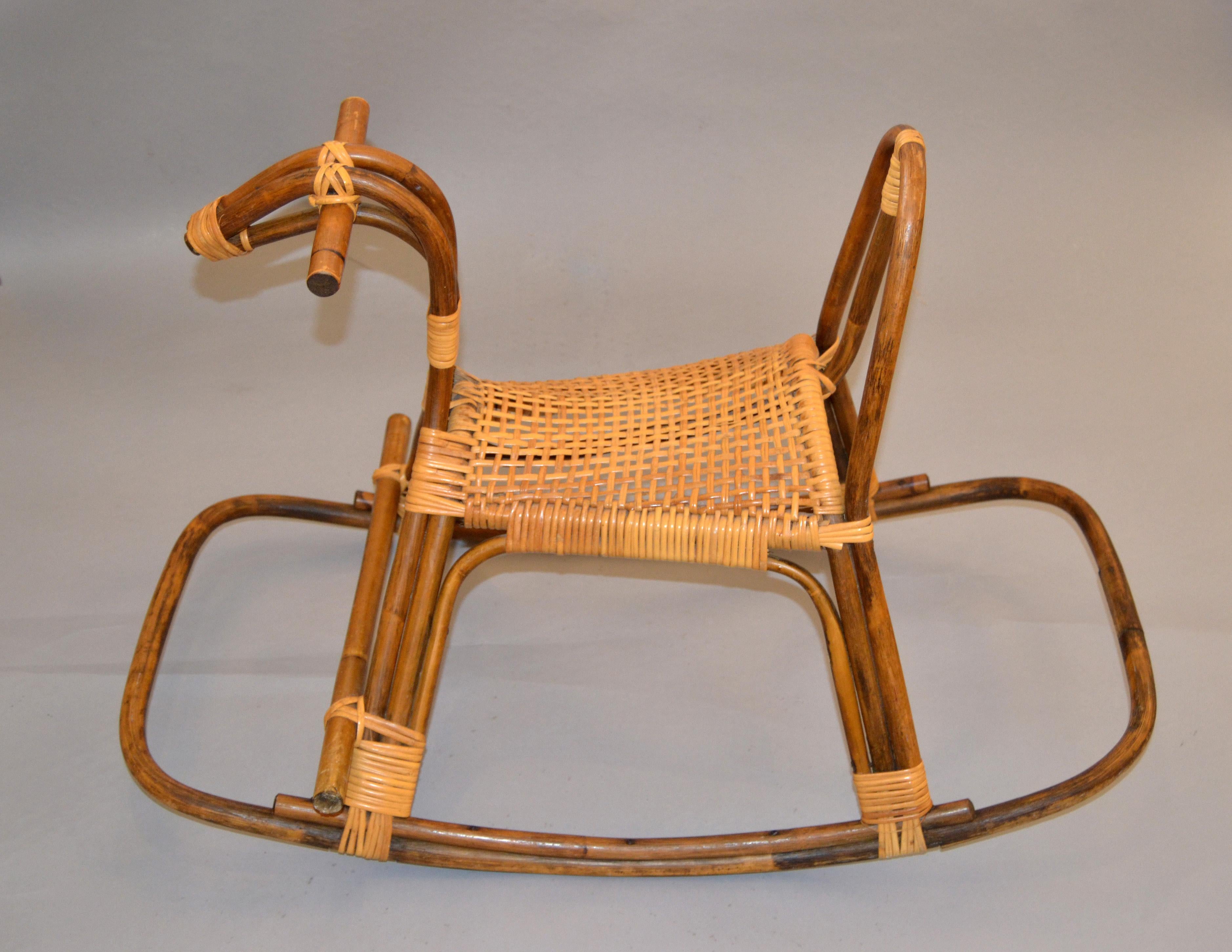 bamboo rocking horse