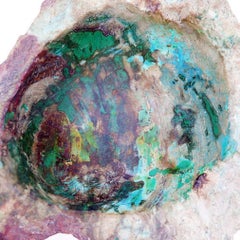 1960s Raw Stone Vide poche Natural Malachite Azurite