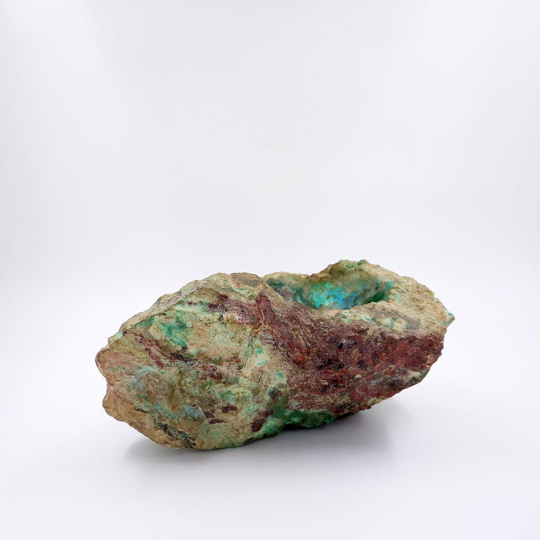 1960s Raw Stone Vide poche Natural Malachite Azurite For Sale 1