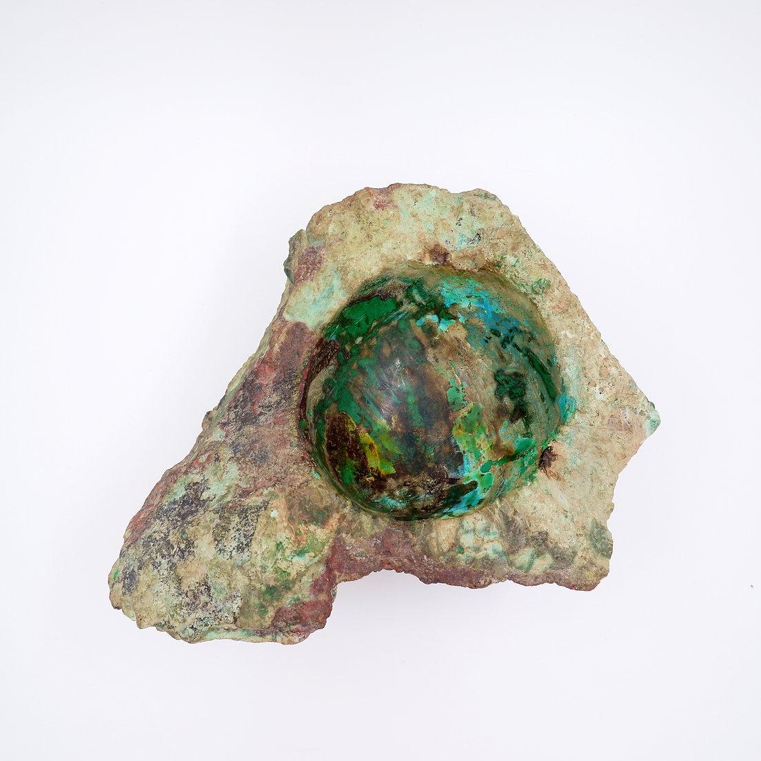 1960s Raw Stone Vide poche Natural Malachite Azurite For Sale 2