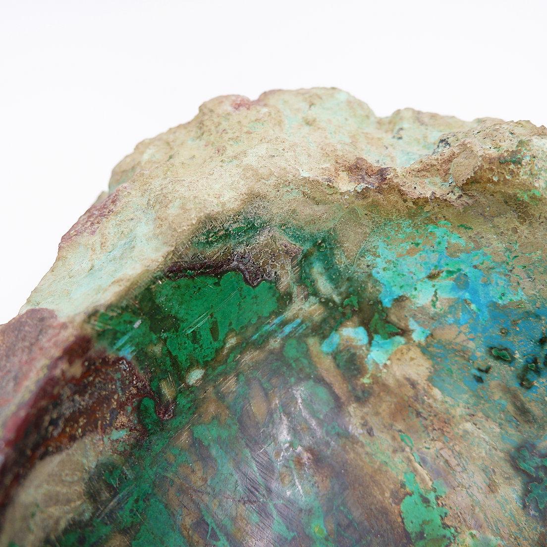 1960s Raw Stone Vide poche Natural Malachite Azurite For Sale 4