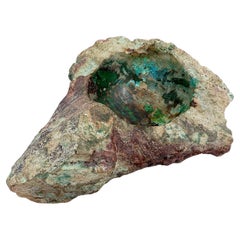 1960s Raw Stone Vide poche Natural Malachite Azurite