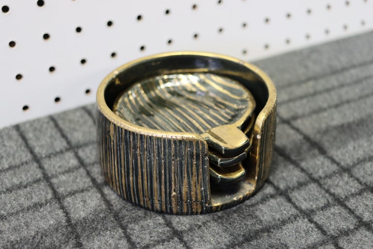 1960s Raymor Bitossi 5Piece Smoking Set with Ashtrays and Cigarette