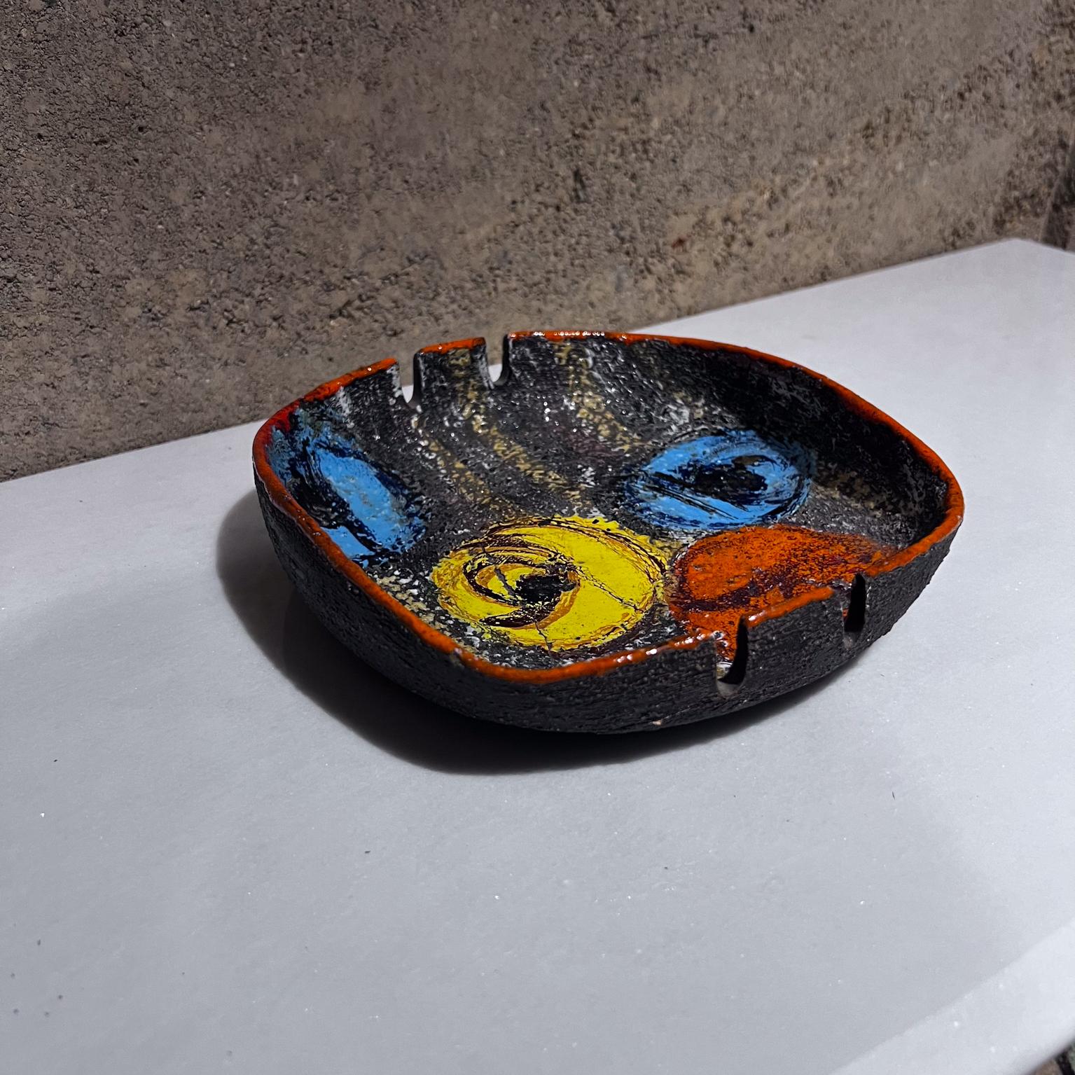 Mid-Century Modern 1960s Alvino Bagni for Raymor Modernist Colorful Ashtray Italy For Sale