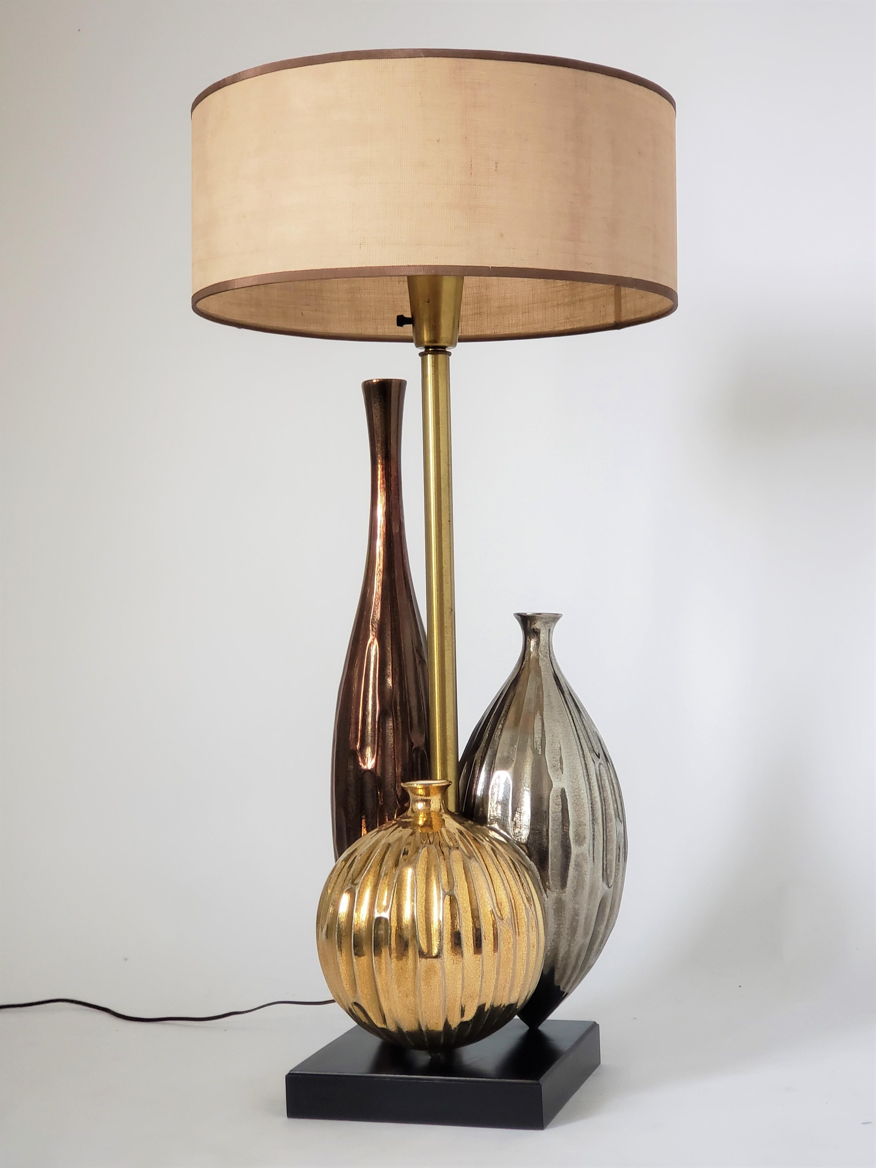 1960s Huge Raymor  Ceramic Table Lamp, USA For Sale 9