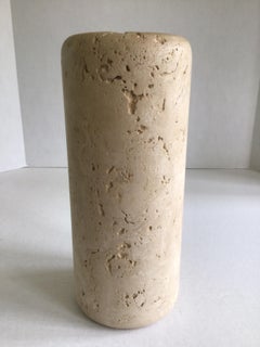 1960s Raymor Travertine Stone Vase