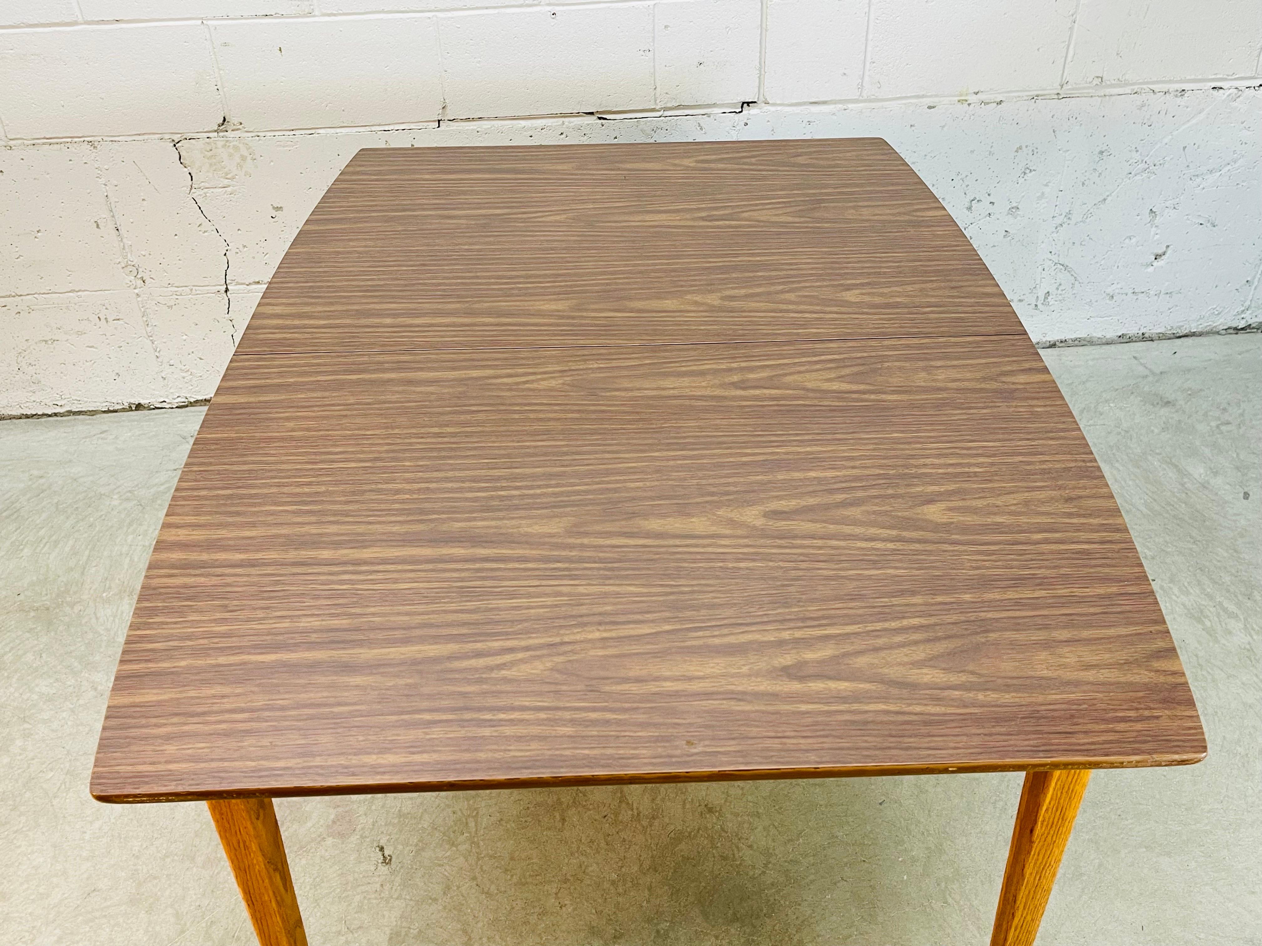 Laminate  1960s Rectangular Dining Room Table For Sale