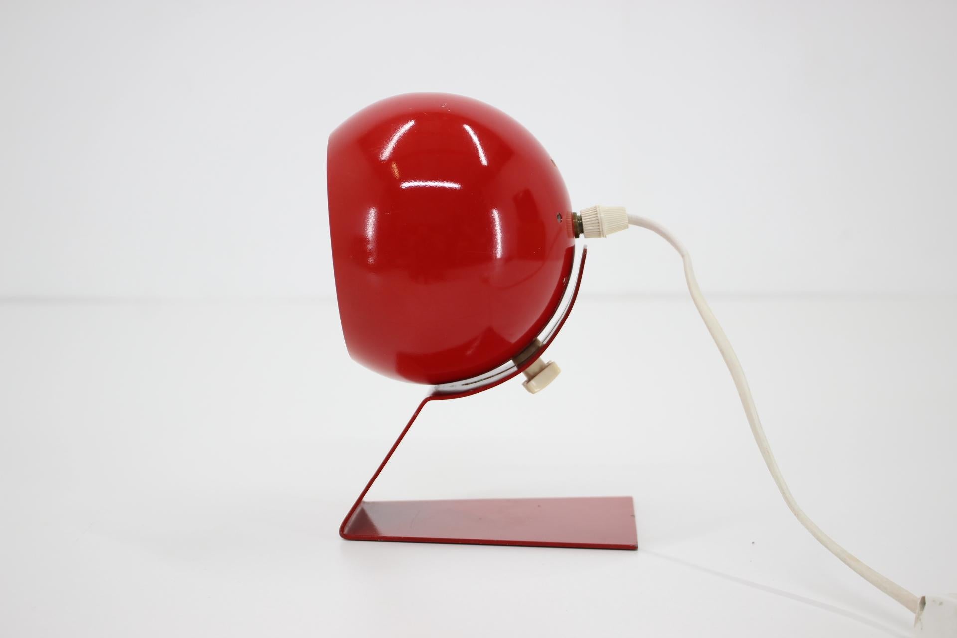 1960s Red Adjustable Table Lamp, Germany For Sale 10