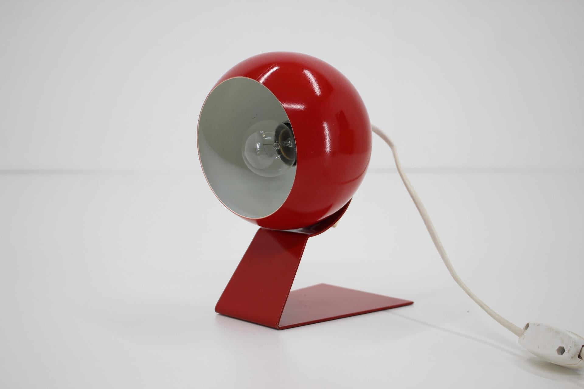 1960s Red Adjustable Table Lamp, Germany For Sale 13