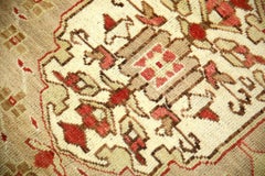 Alfombra turca vintage roja y marrón de los años 60 4'1" x 6'2