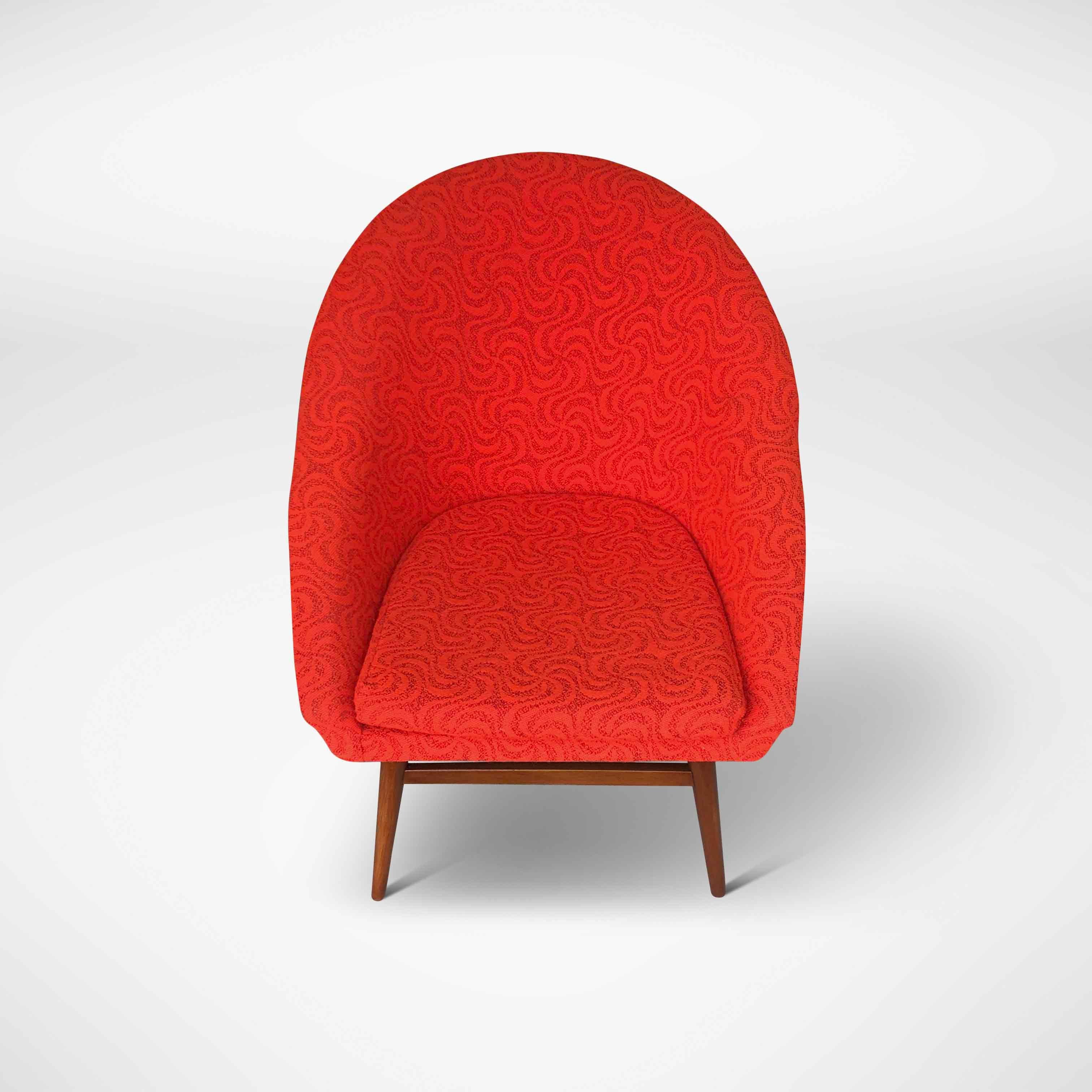 1960s Red Bucket Seats or Armchairs For Sale 1