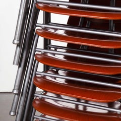 1960's Red Stacking School - University Dining Chair - Quantity Available