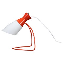 Lampe de table rouge des années 1960 par Josef Hurka pour Napako, Tchécoslovaquie