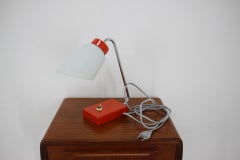 1960s Red Table Lamp by Lidokov, Czechoslovakia