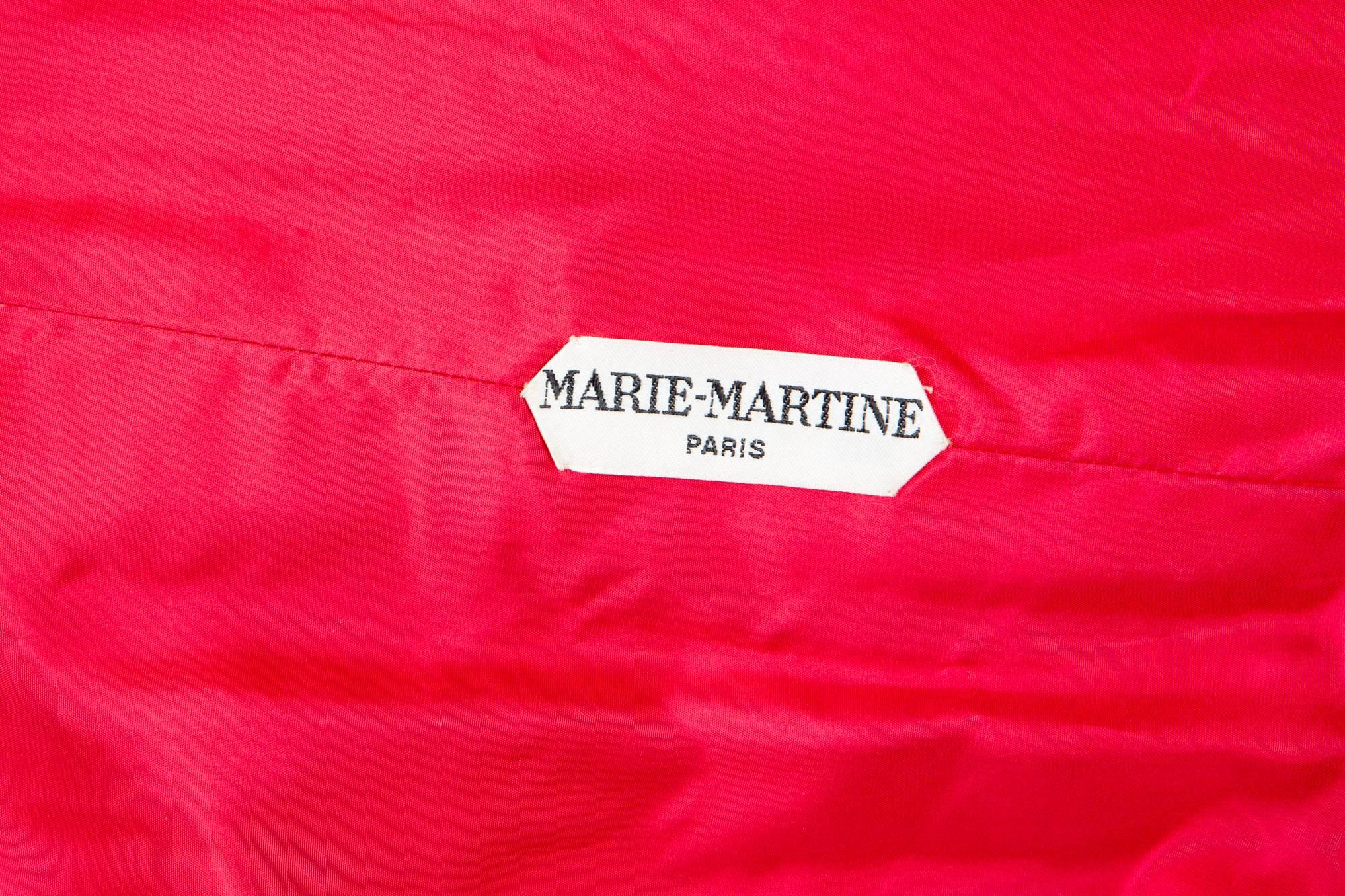 1960s Red Wool Marie Martine Coat  For Sale 2