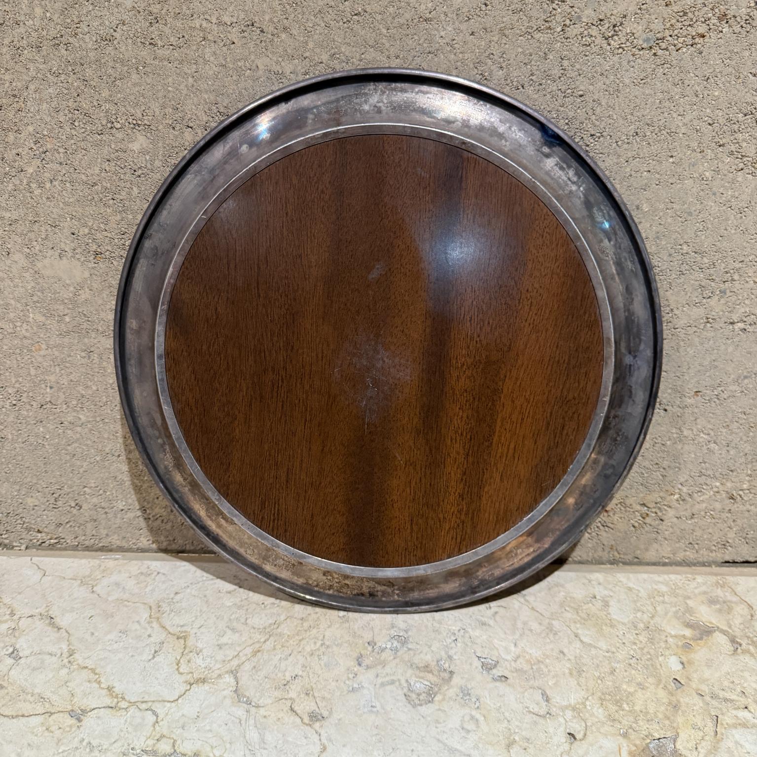 Bandeja de servicio de bebidas para bar Reed & Barton de los años 60 Chapado en plata en venta