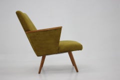 1960s Refurbished Beech Armchair, Czechoslovakia