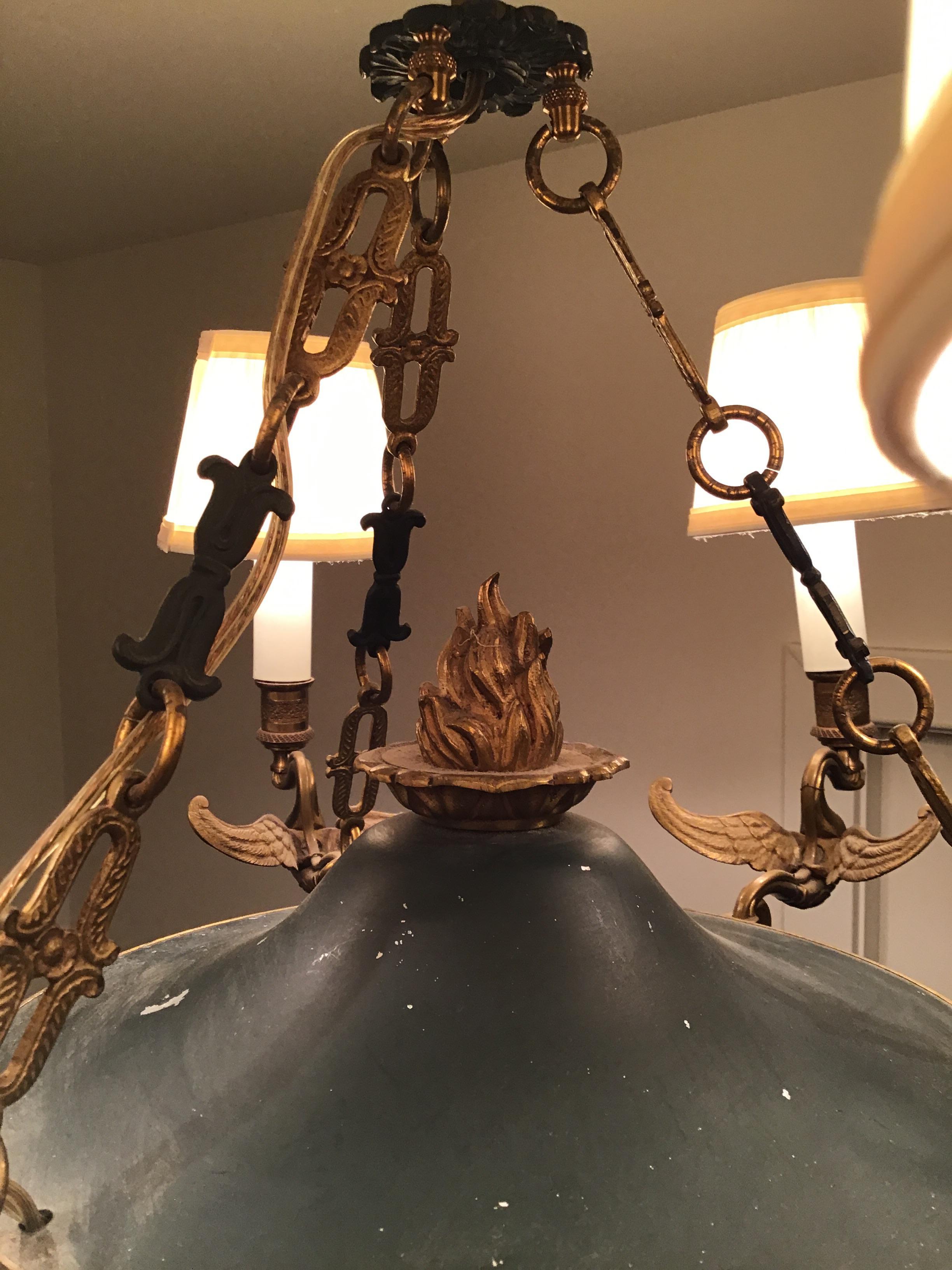 swan chandelier