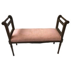 1960s Regency Style Wood Bench 1960s Regency Style Wood Bench