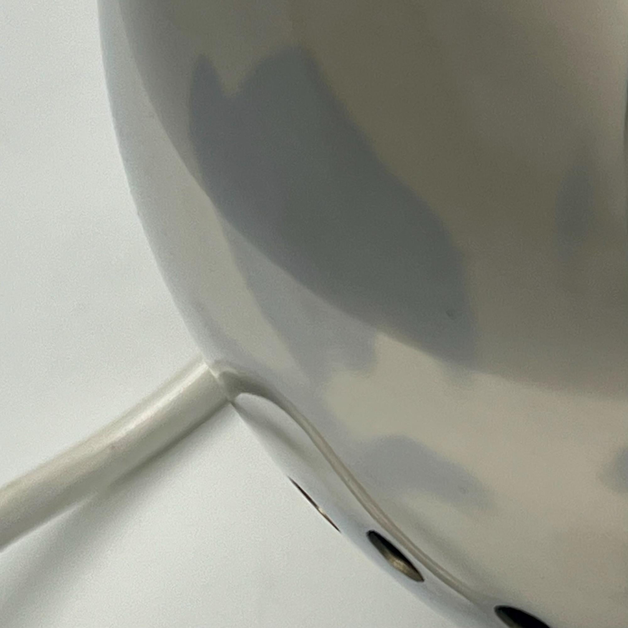 Italian 1960s Reggiani Eyeball Lamp Brass Base Chrome Finish, Mid Century Modern Light