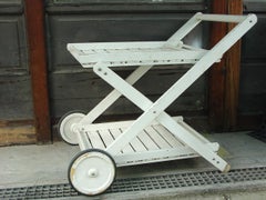 1960s Reguitti Brescia Italy Production Bar Cart Carlo Hauner design