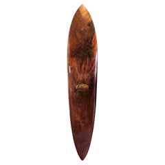 1960s Replica Greg Noll Black Walnut Trophy Surfboard