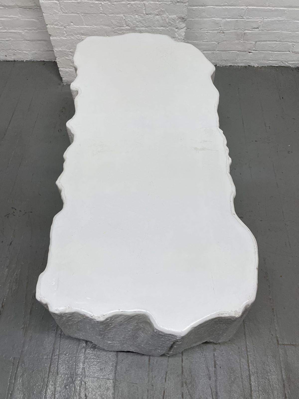 1960s Resin Top Organic Shaped Coffee Table For Sale 1