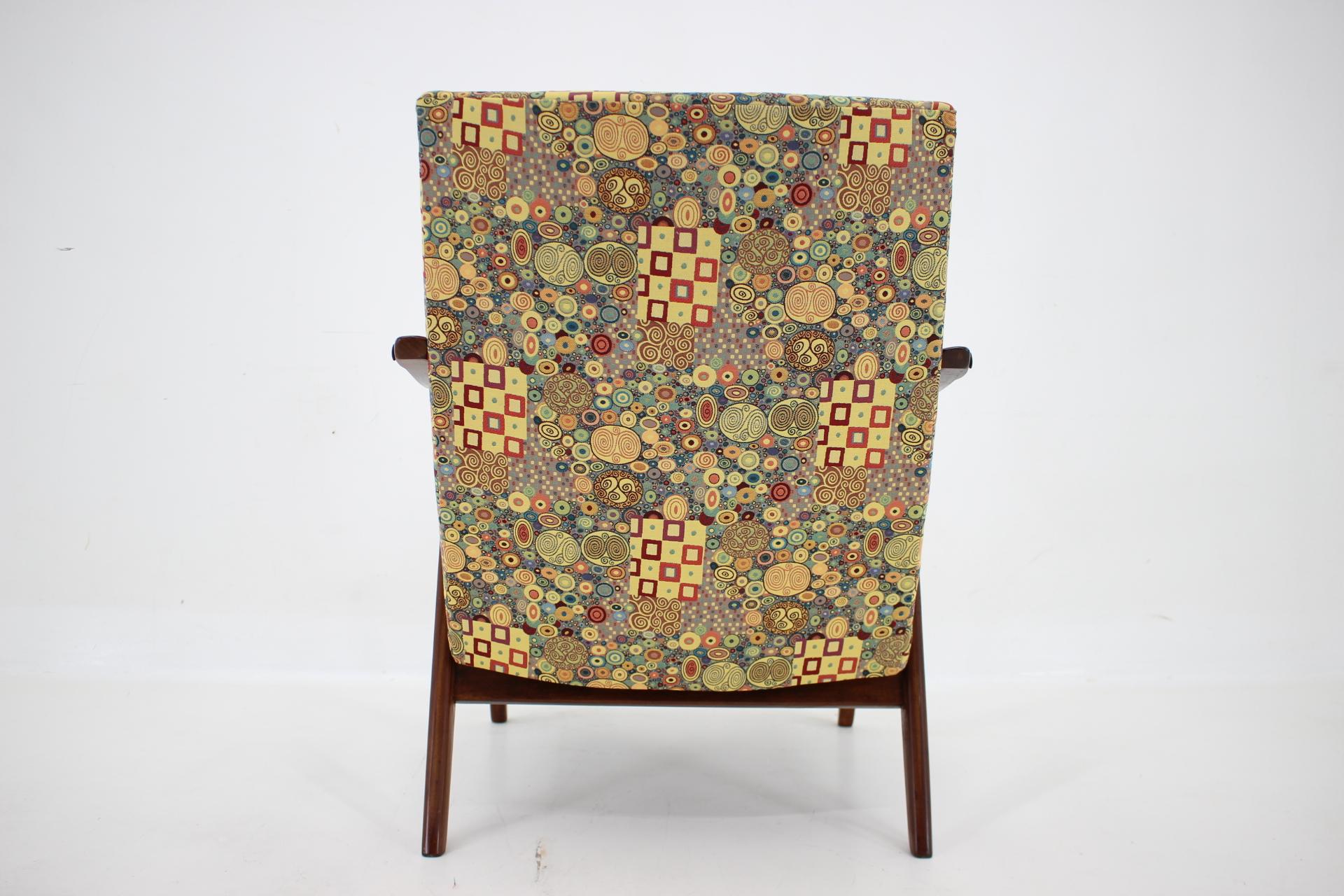 1960s Restored Danish Teak Armchair For Sale 4