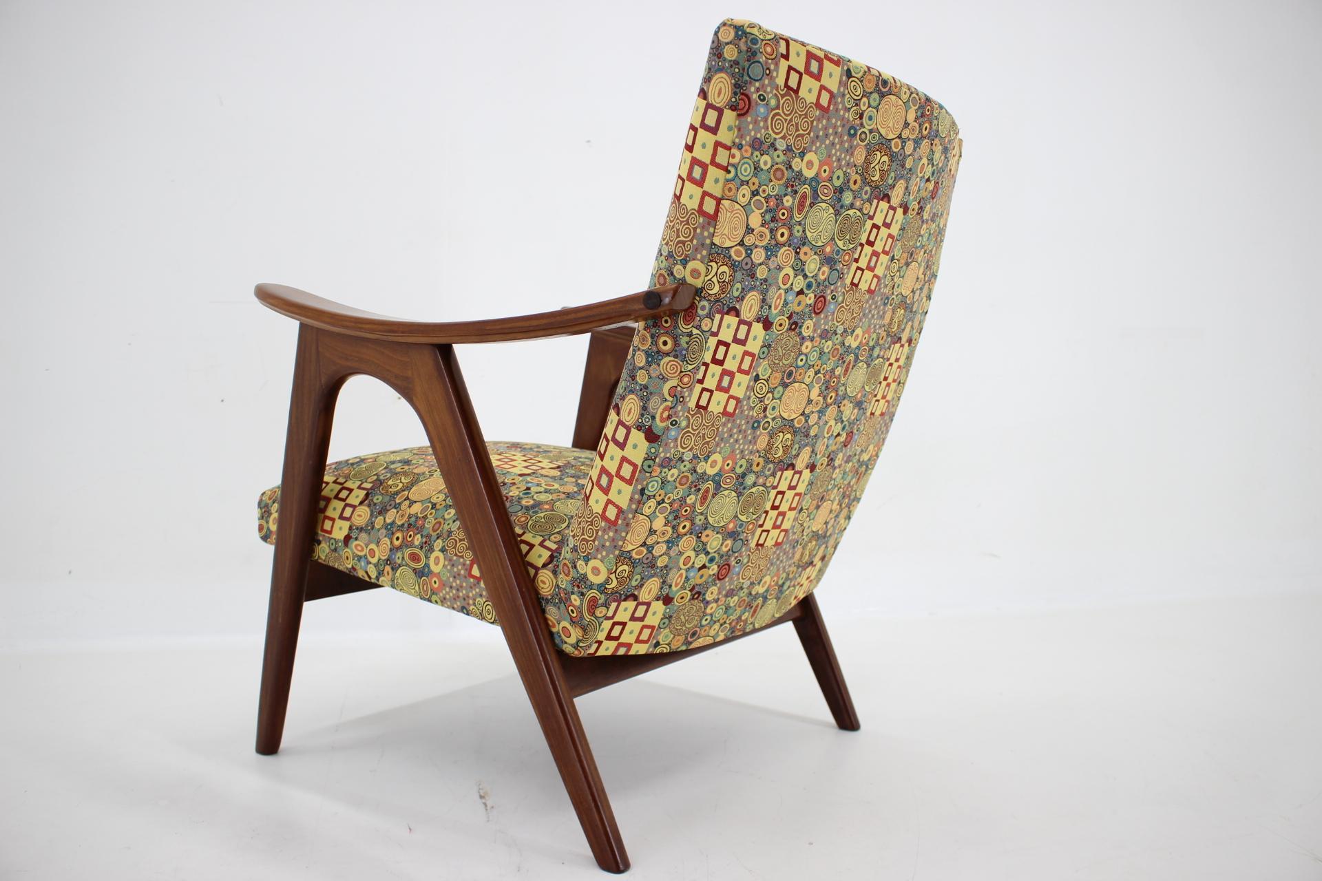 1960s Restored Danish Teak Armchair For Sale 5