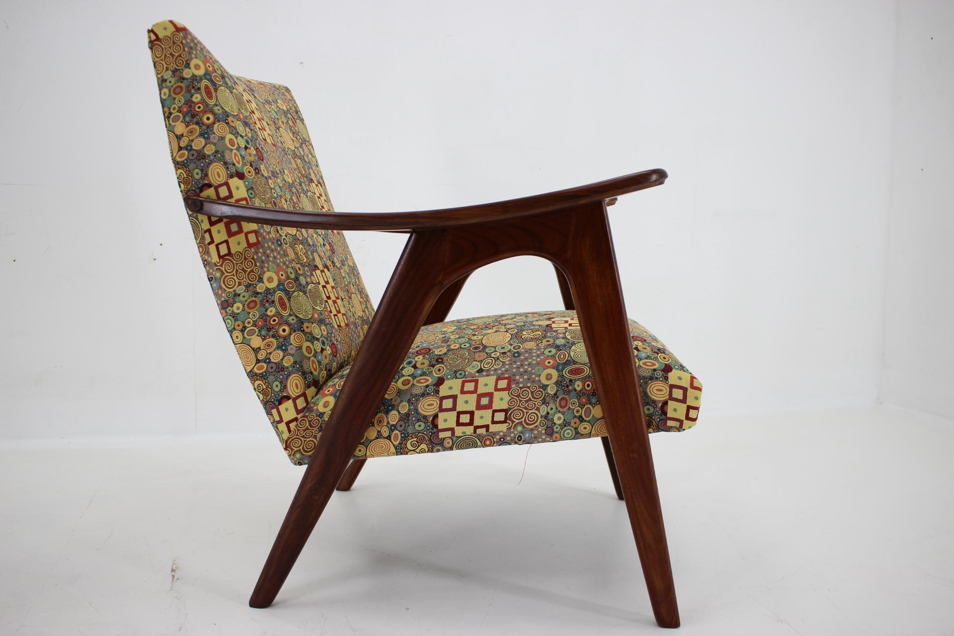 1960s Restored Danish Teak Armchair For Sale 2