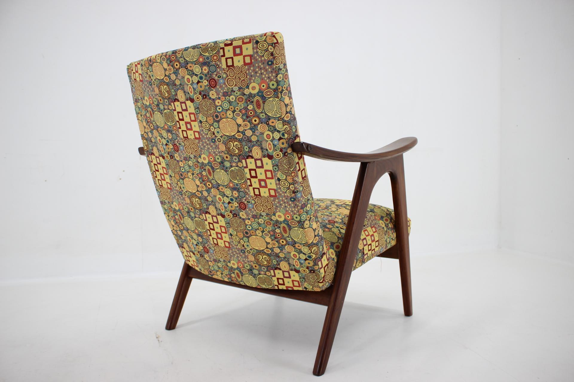 1960s Restored Danish Teak Armchair For Sale 3