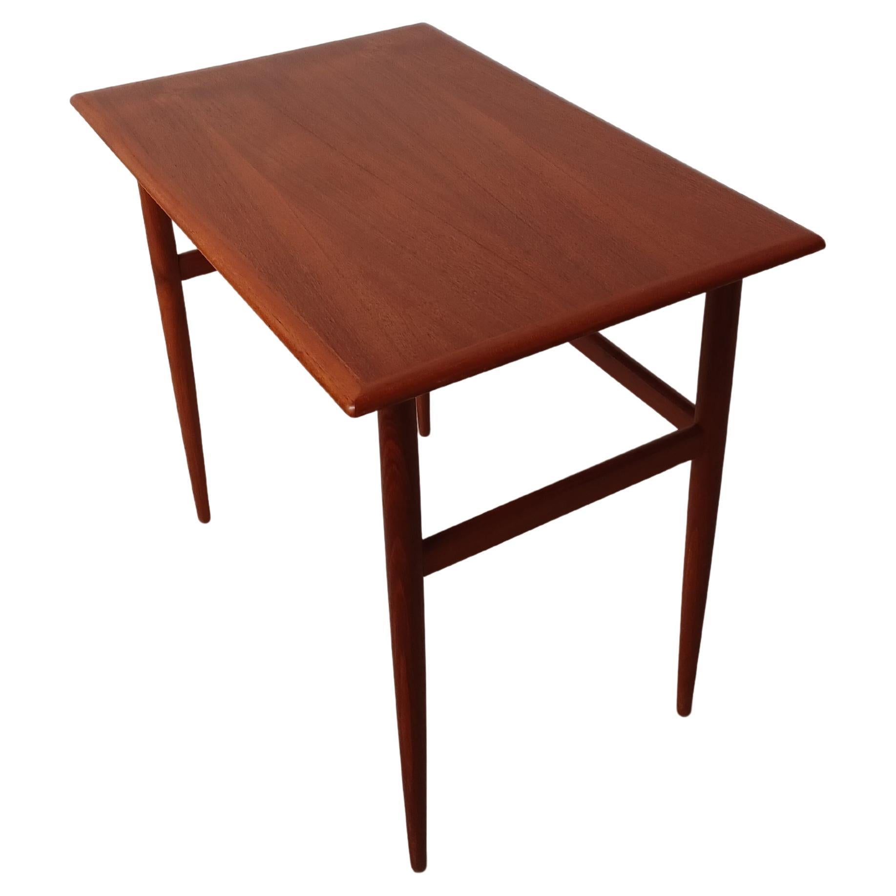 1960s Restored Danish Teak Side Table