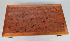 1960s Restored Danish Tiled Teak Coffee Table