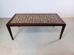 1960s Restored Severin Hansen Mahogany Coffee Table with Royal Copenhagen Tiles