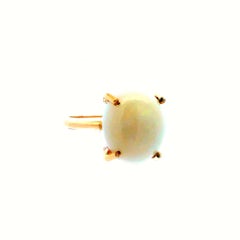 Bague rétro en or jaune 14 carats des années 1960