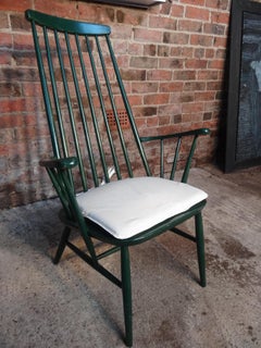 1960s Retro design Lena Larsson Green painted Nesto Chair for Pastoe
