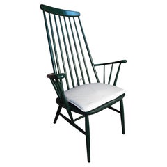 1960s Retro design Lena Larsson Green painted Nesto Chair for Pastoe