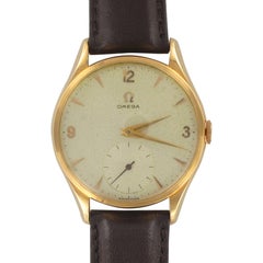 1960s Vintage Omega 18 Karat Gold Men's Watch