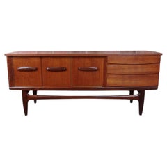 1960s Retro Sideboard with Afrormosia Surfboard Handles & base + Drinks Cabinet
