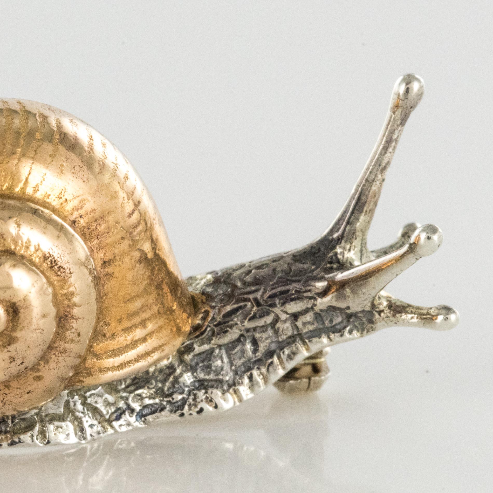 realistic snail pin