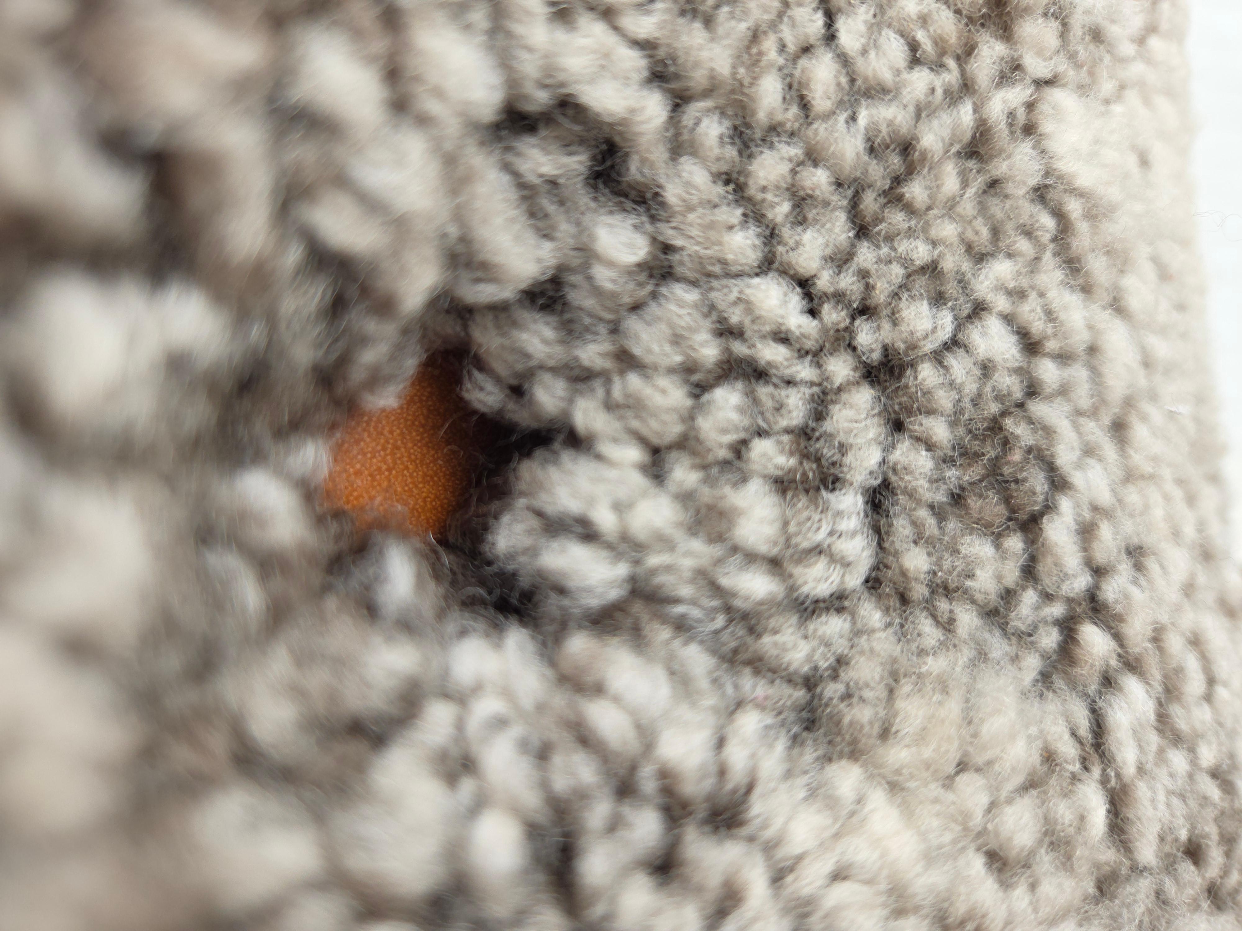 1960s, reupholstered Danish armchair, New Zealand genuine sheepskin. For Sale 9