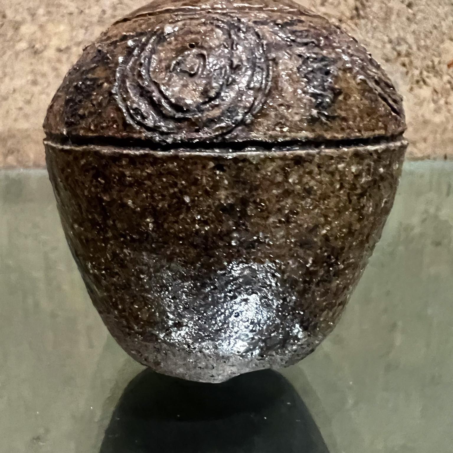 American 1960s Rich Textured Weed Pot Vase Modern California For Sale