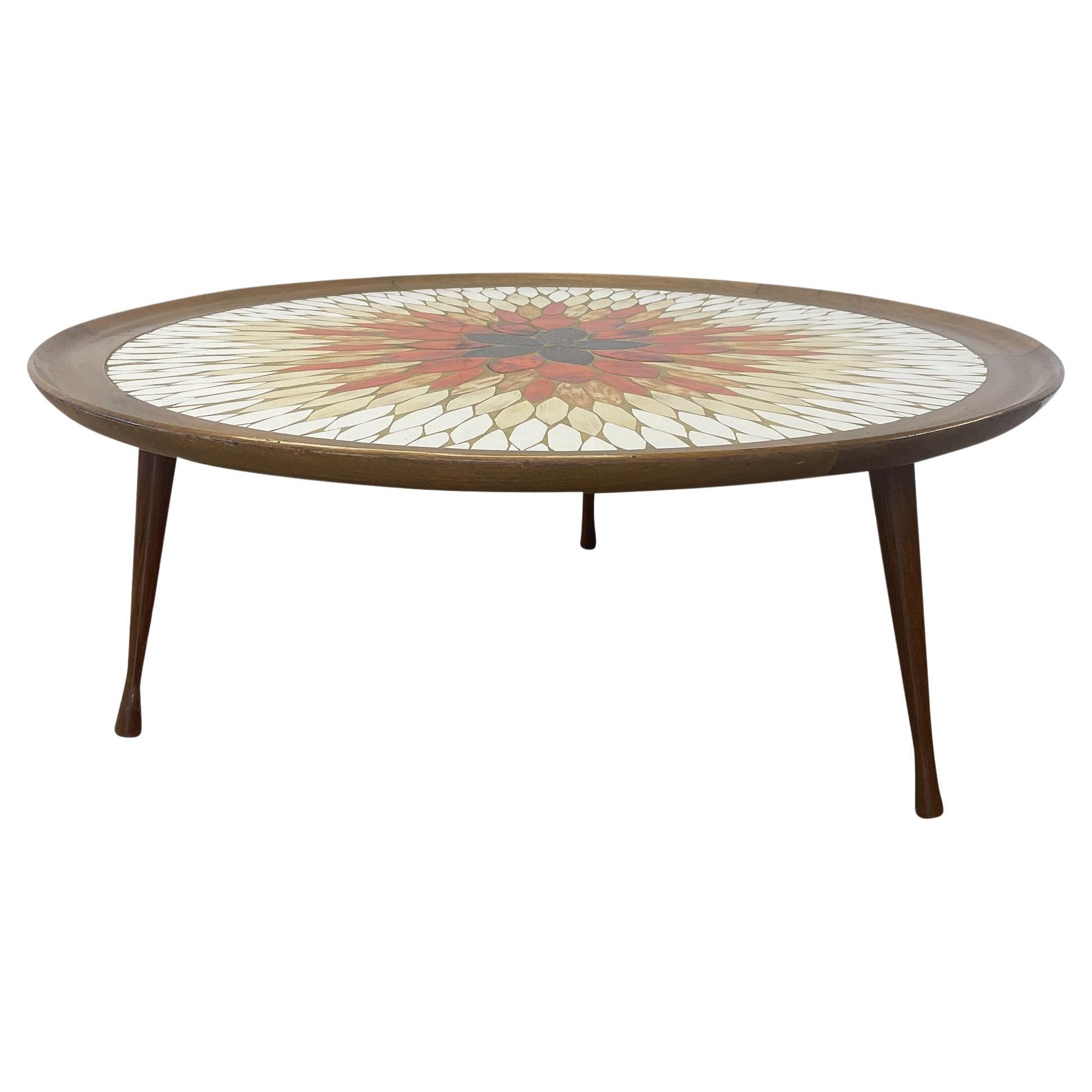 Hohenberg Mosaic Tile Top Coffee Table at 1stDibs
