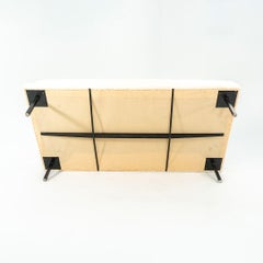 Richard Schultz Tagesbett Lounge mit cremefarbener Hopsack-Polsterung und Metallbeinen, 1960er Jahre