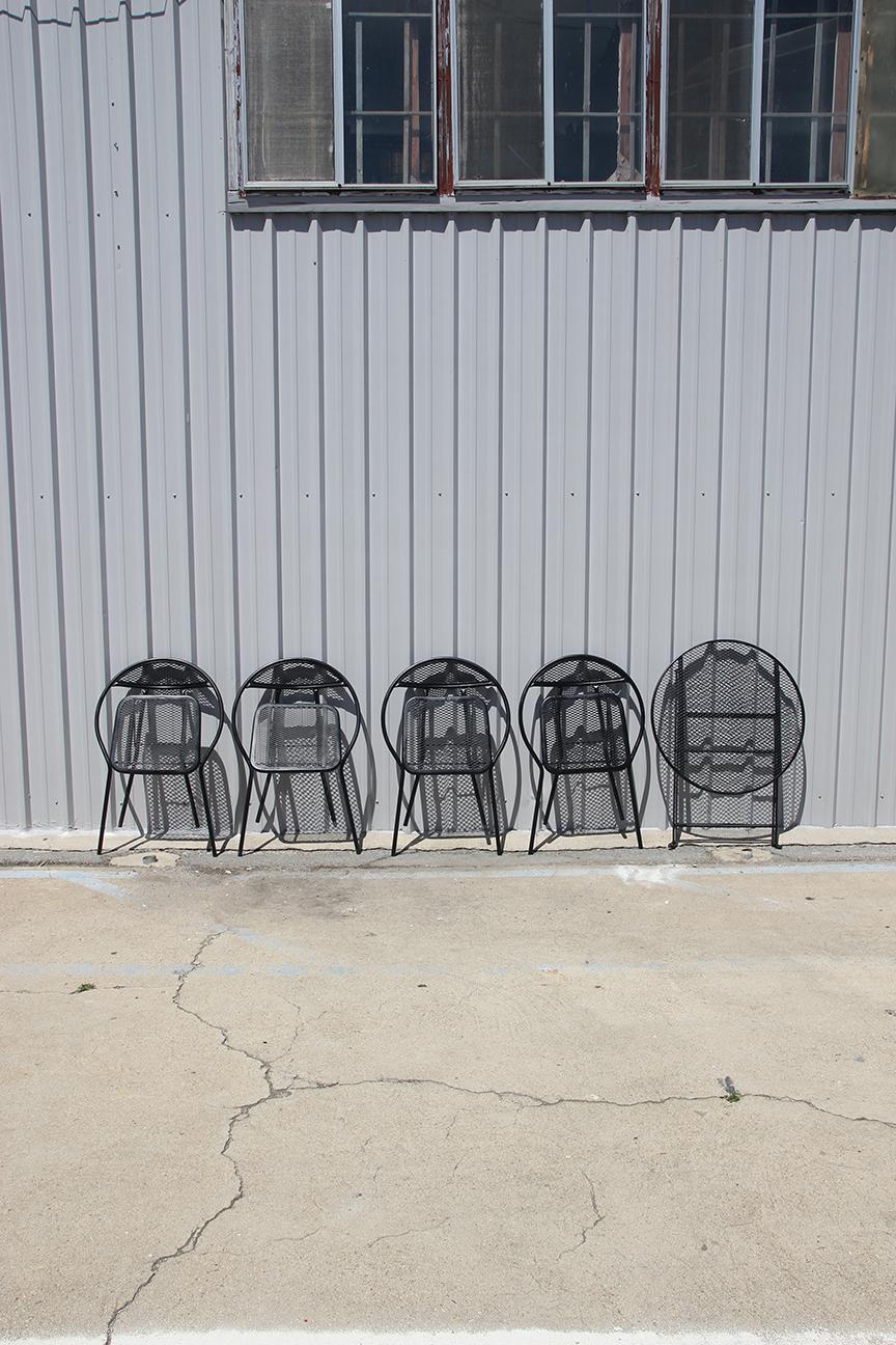 1960's Rid-Jid Folding Patio Set (Table & 4 Chairs) by Salterini For Sale 3